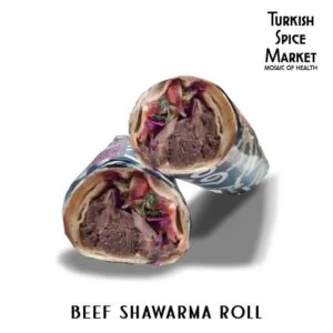 beef shawarma roll