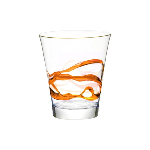 Handmade soda glass - bormioli rocco "ceralacca" tumbler handmade soda line glass 385ml (pack of 6pcs) orange