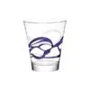 Handmade tumbler glass - bormioli rocco "ceralacca" tumbler handmade soda line glass 385ml (pack of 6pcs) purple