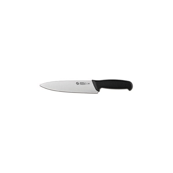 Chef knife black ergonomic handle blade length 20 cm