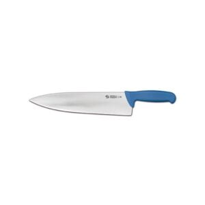 Chef knife blue ergonomic handle blade length 30 cm