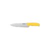 Chef knife yellow ergonomic handle blade length 20 cm