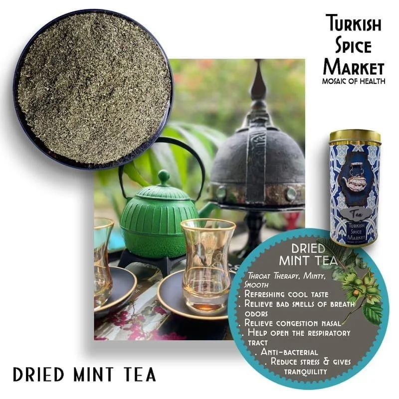 Mint tea leaves - dried mint tea (100g)