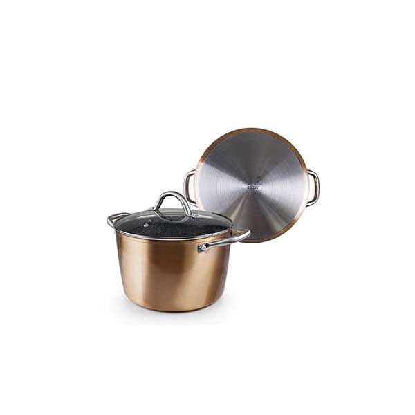 Ibili casserole with lid natura copper 20 cm