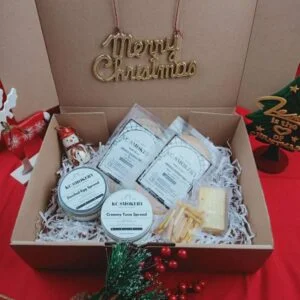 kc smokery christmas hampers combo 2 bfast spreads & 2 ham 250k