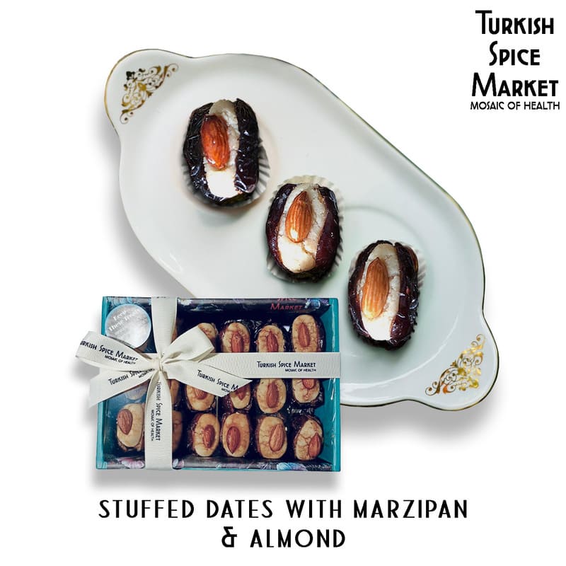 Marzipan stuffed dates - stuffed dates with marzipan & almond (250g)