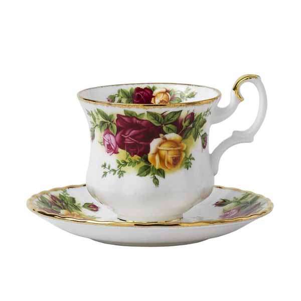 Old country roses coffee cup & coffee saucer bxd