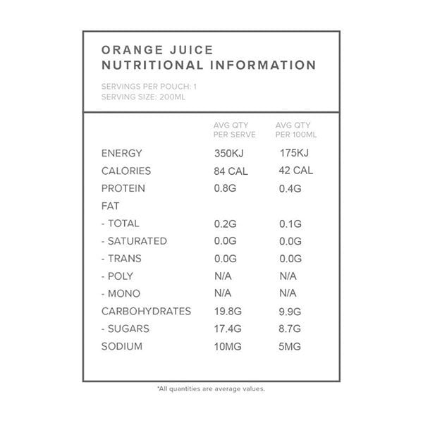 Orange juice 250ml