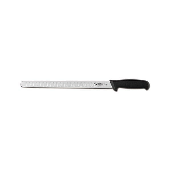 Salmon granton knife black ergonomic handle blade length 32 cm