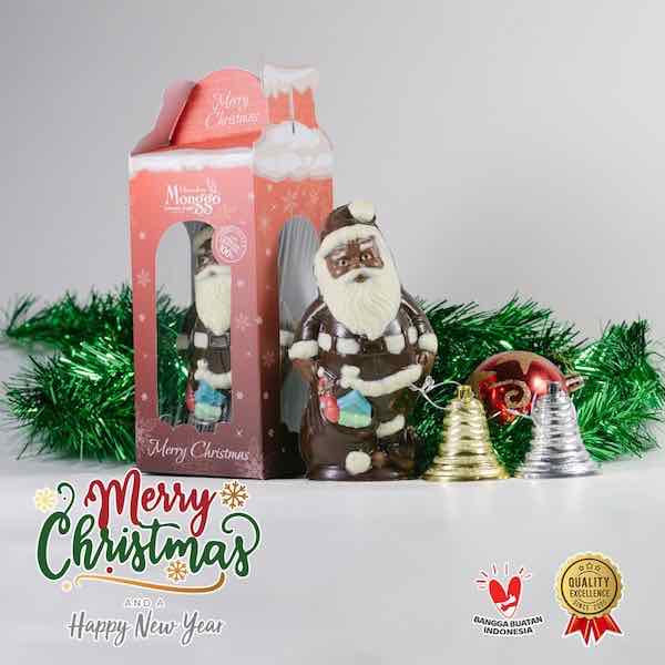 Santa claus chocolate - monggo santa claus dark chocolate (100g)