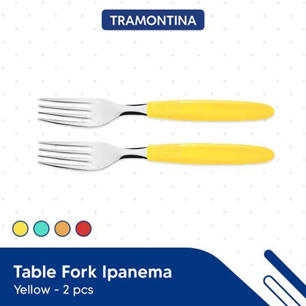 Tramontina 2 pcs table forks set ipanema yellow
