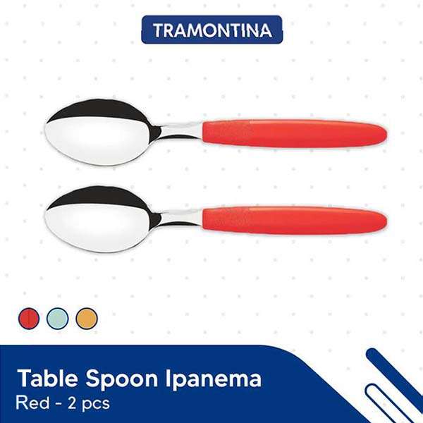 Tramontina 2 pcs table spoon set ipanema red