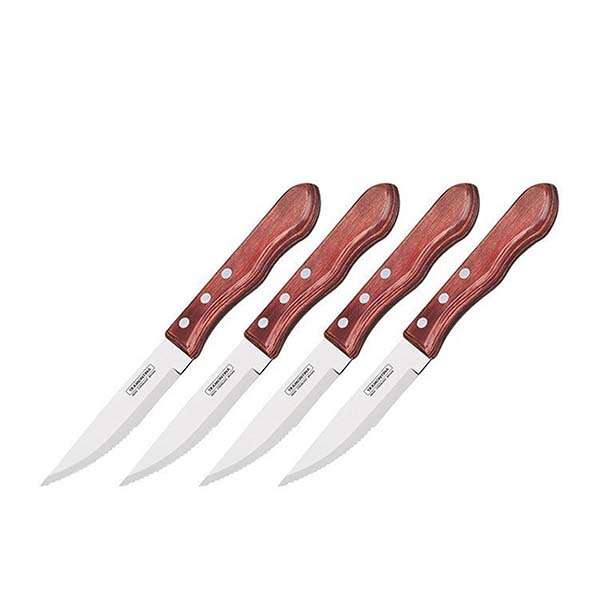 Tramontina 4 steak knife polywood red