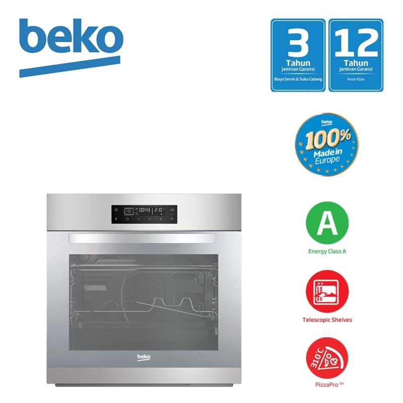 Beko electric oven built in 71l stainless bimt22400mcs 1