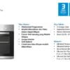 Beko electric oven built in 77l stainless bic22100x 2