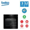 Beko electric oven built-in - beko electric oven built-in 80l stainless bvm34400bs