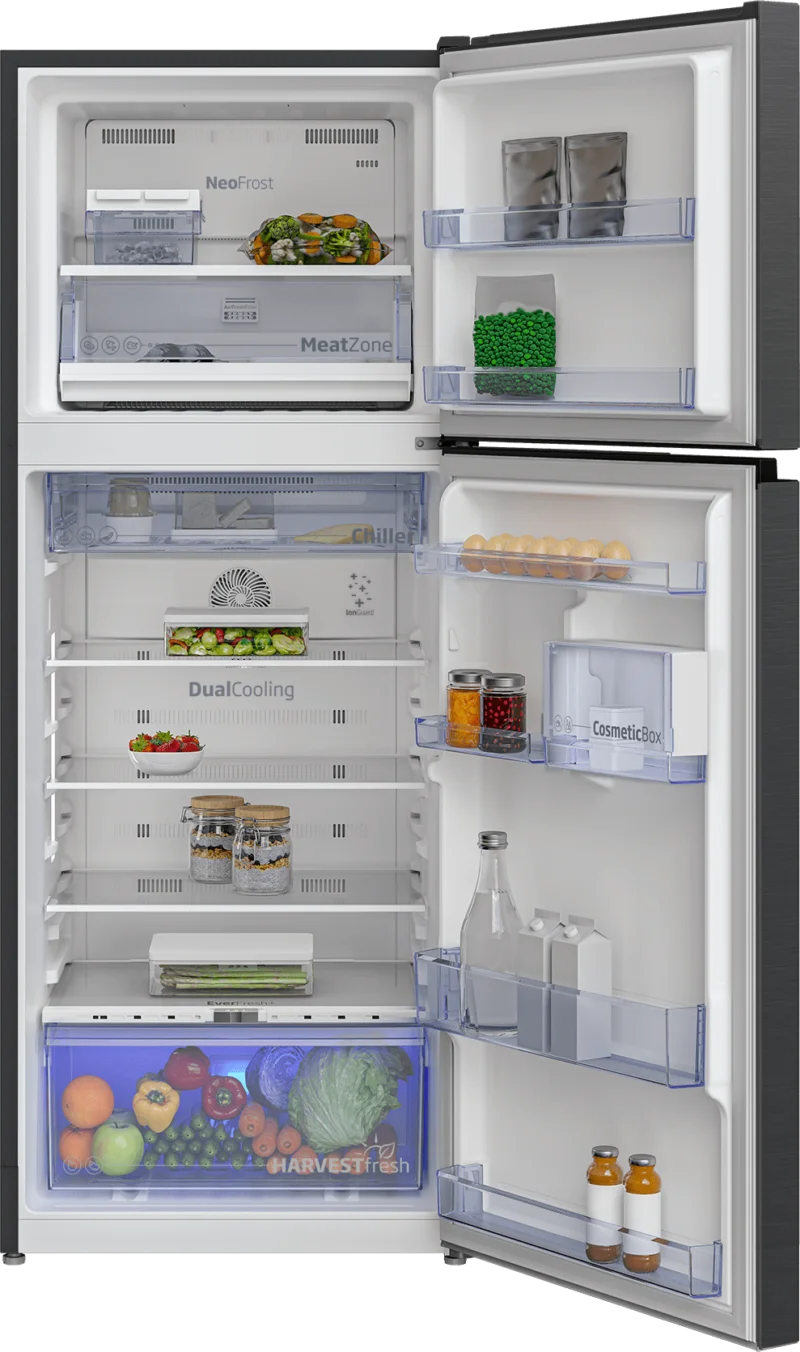 Beko fridge dark inox - beko fridge 2-doors dark inox rdnt401e50vk