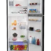 Beko fridge black - beko fridge 2-doors inverter wooden black rdnt470e50vzwb