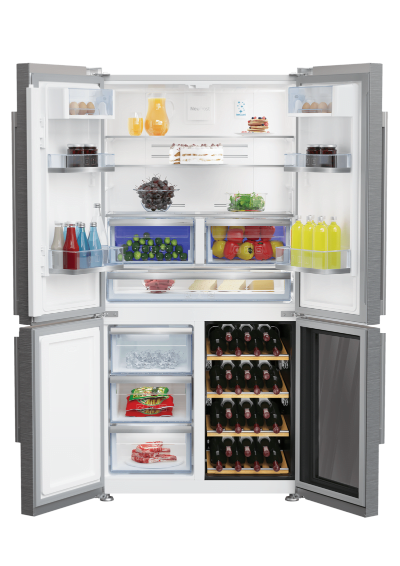 Beko fridge 4 doors inverter stainless gn1416220cx 1
