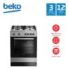 Beko gas cooker - beko freestanding gas cooker stainless fsgt61121dxl