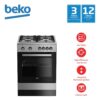 Beko gas cooker stainless fsgt62111gxl 1