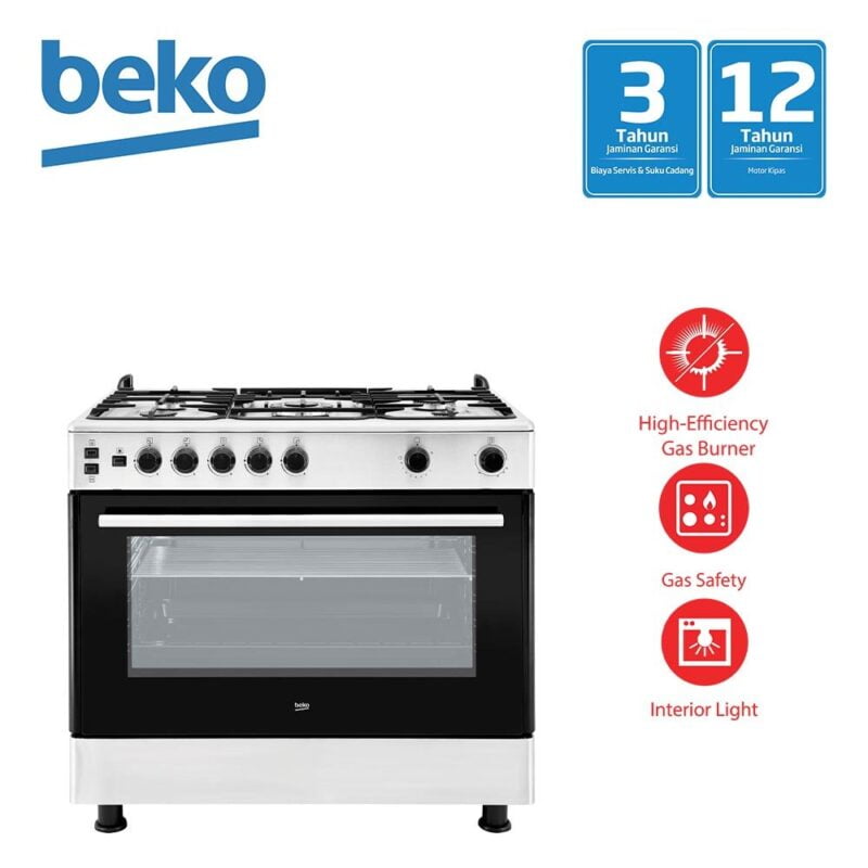 Beko gas cooker stainless gg 15115 dx 1