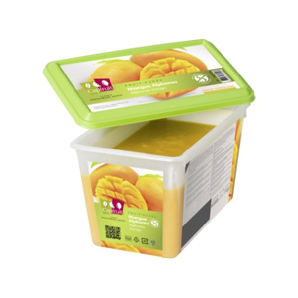 Capfruit mango alphonso puree unsweetend frozen