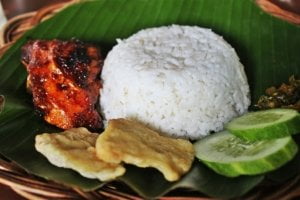 Nasi ayam bakar - indonesian food history