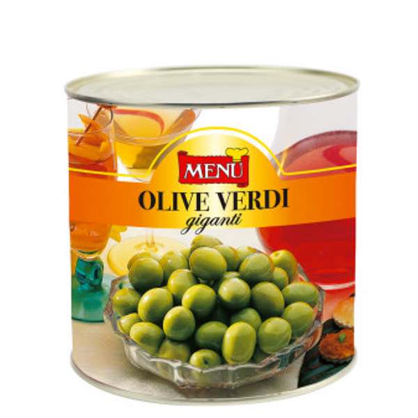 Menu giant green olives stones 2
