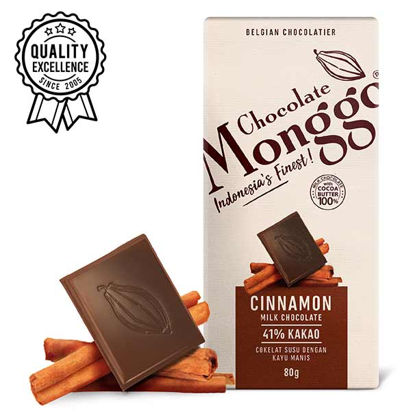 Cinnamon chocolate tablet - monggo cinnamon chocolate tablet (80g)