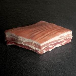 The photo of pork belly skin