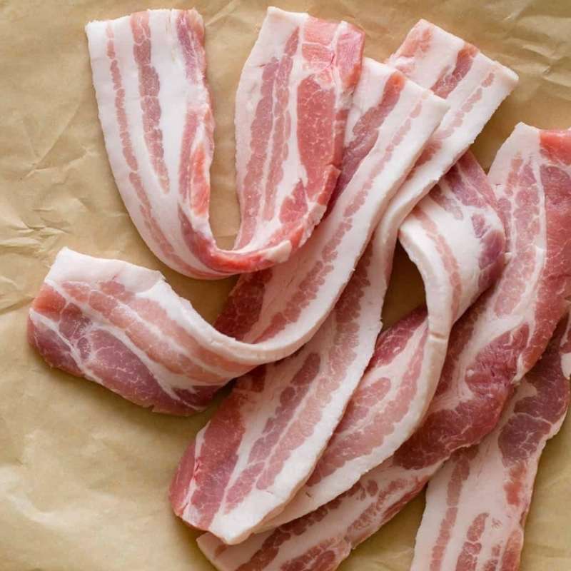 Pork belly thin slices