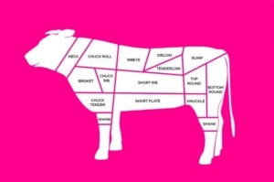 A diagram to guide you about the many types of wagyu cut
