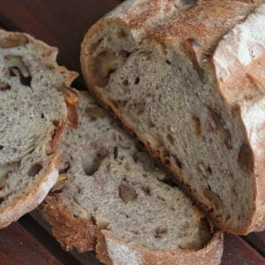 The photo of walnut bread