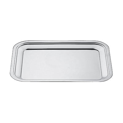 Rectangular stainless tray - abert bar tray without edge, rectangular stainless steel 18/10 size 45 x 35 cm