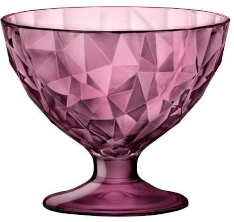 Purple dessert bowl - bormioli rocco "diamond" dessert bowl soda lime full mass color capacity: 220 cc purple (pack of 6pcs)