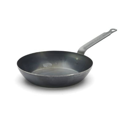 Blue steel frying pan la lyonnaise - de buyer "blue steel frying pan la lyonnaise" ø 32 cm