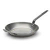 Lyonnaise frypan carbone plus - round "lyonnaise" frypan - heavy quality steel - carbone plus - with 2 handles ø 32 cm