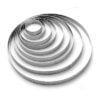 Stainless steel tart ring - debuyer perforated stainless steel tart ring with straight edge - round  ø 18. 5