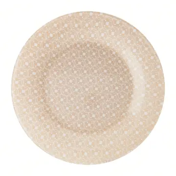 Ceramic plate set - bormioli rocco "new acqua" plate tempered diameter: 268 mm tone ceramic beige (pack of 6pcs)