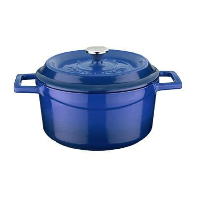 Lava casserole blue - lava "round casserole"diam. 20cm, colour blue