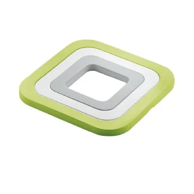 Guzzini trivets apple green -  guzzini "set of 3 trivets 3 in 1" apple green, size: 15 x 15 cm