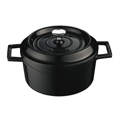 Lava black casserole - lava "round casserole"diam. 20cm, colour black