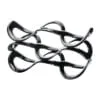 Guzzini wine rack black - guzzini "wine rack cuvee" black