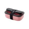 Guzzini lunch box - guzzini "lunch box set with travel cutlery store & go" pink