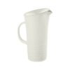 Guzzini tierra pitcher - guzzini "pitcher with lid tierra" milk white capacity: 1. 8 lt
