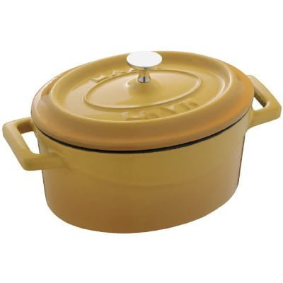 Mini casserole yellow oval - "mini casserole" oval yellow