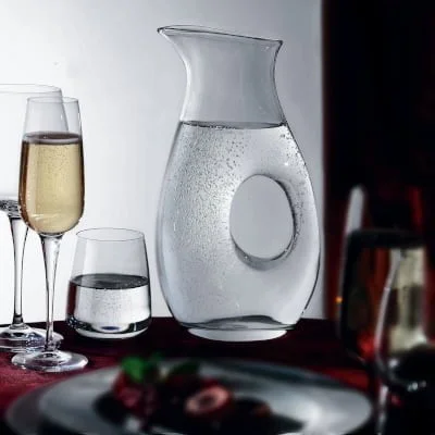 Aura jug crystalline - bormioli rocco "aura" jug without cork satin crystalline capacity: 1000 cc