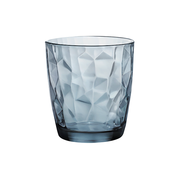 Bormioli rocco diamond glass - bormioli rocco "diamond" d. O. F. Soda lime capacity: 390 cc blue (pack of 6pcs)