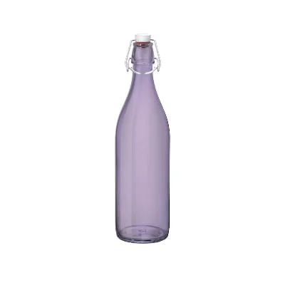 Bormioli rocco giara bottle - bormioli rocco "giara" bottle spry color soda lime capacity: 1000 cc purpple (pack of 6pcs)